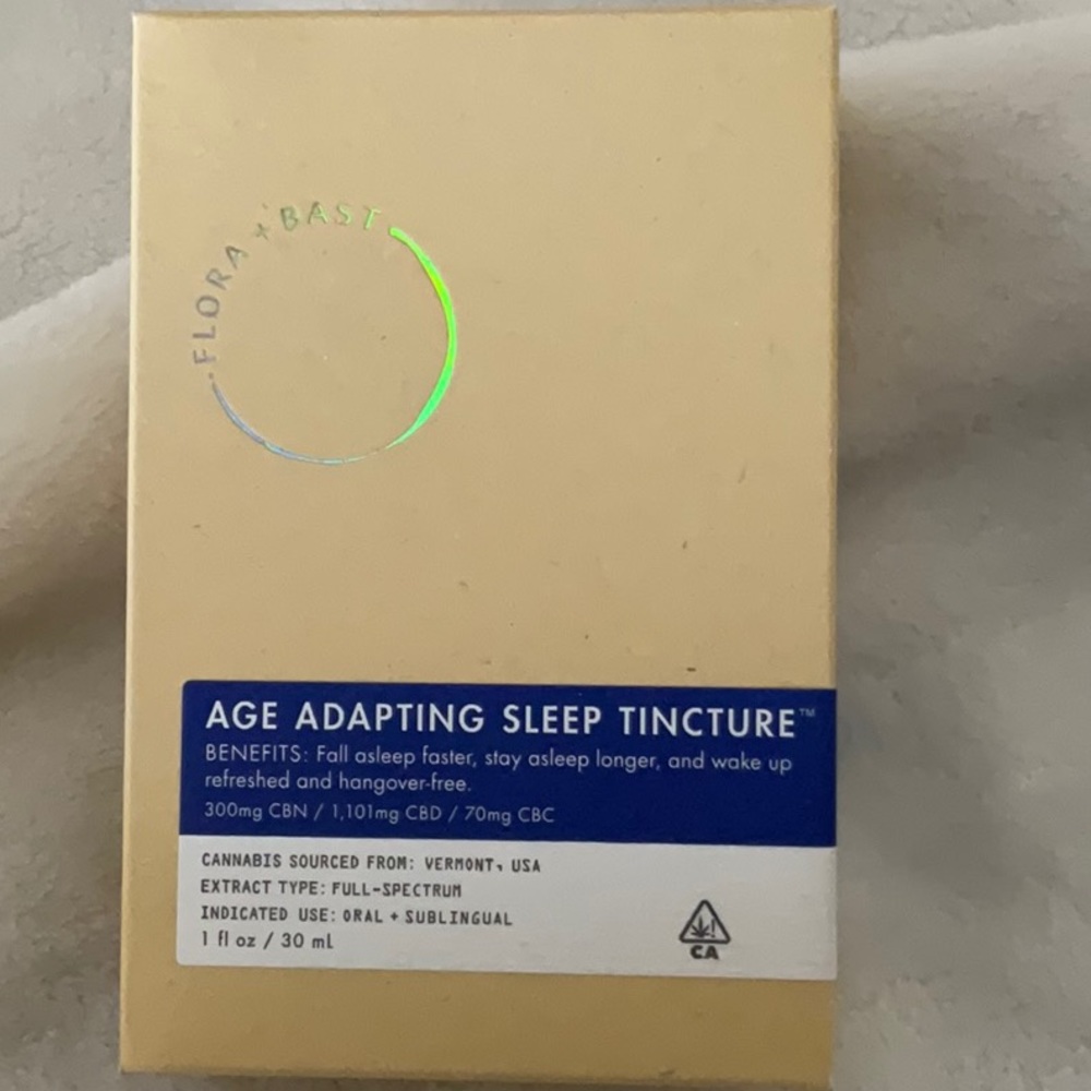 Flora + Bast AGE ADAPTING Sleep Tincture fall asleep faster wake refreshed new